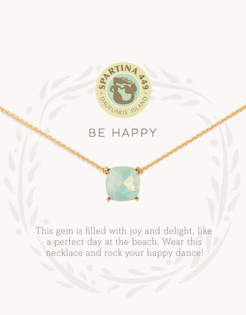 Sea La Vie Sea Glass Happy Necklace