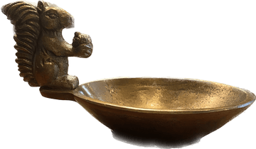 Squirrel Brass Dish