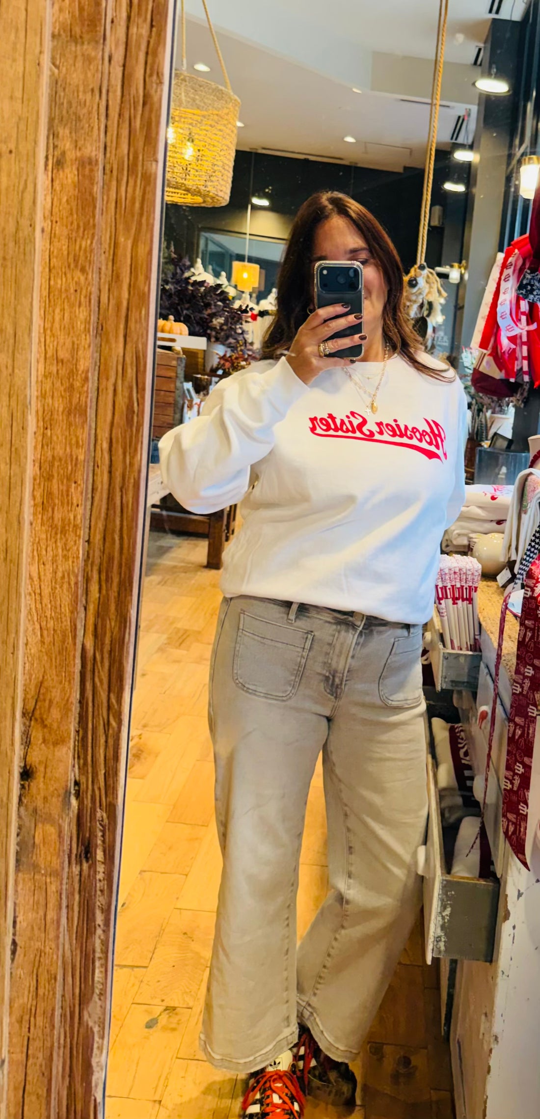 Hoosier Sister Sweatshirt - Vintage Script