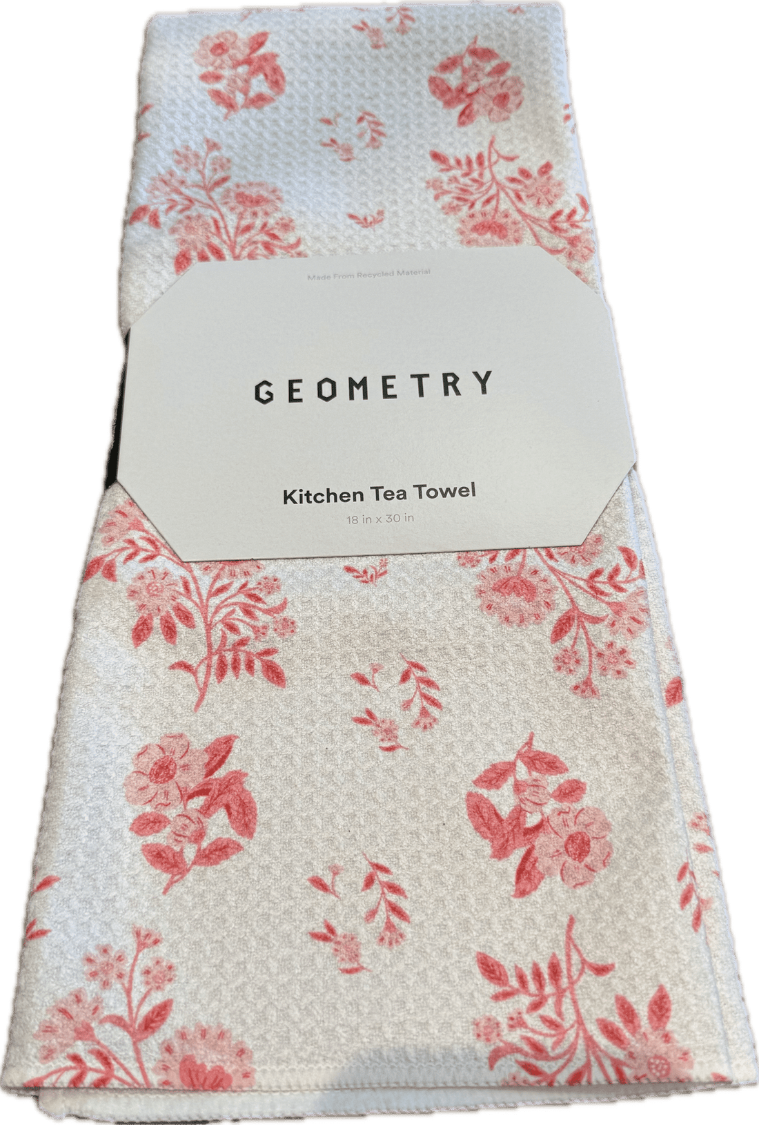 Geometry Kitchen Towel - Pink Flowers