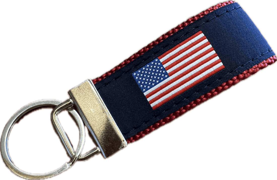 American Flag Keychain