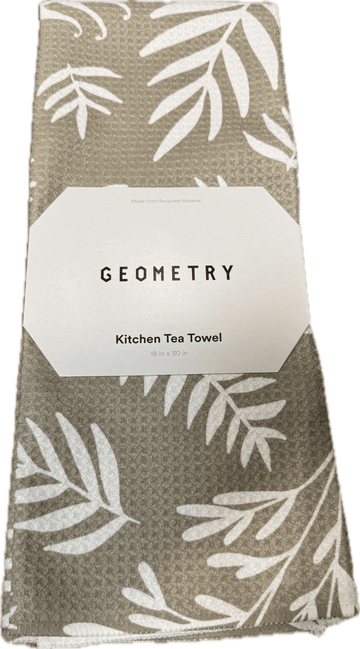 Geometry Kitchen Towel - Tan Ferns