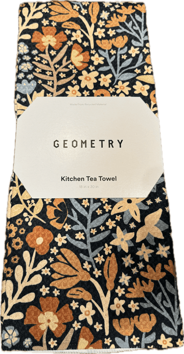 Geometry Kitchen Towel - Muted Flowers