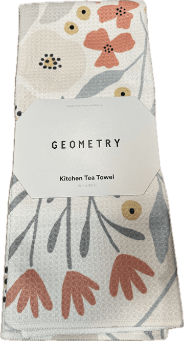 Geometry Kitchen Towel - Spring Flowers