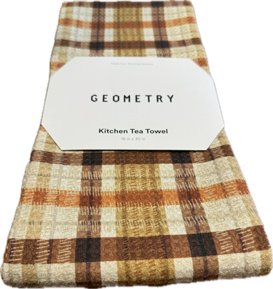 Geometry Kitchen Towel - Maple Plaid