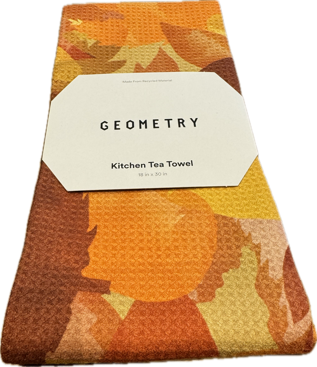 Geometry Kitchen Towel - Watercolor Leaves