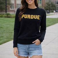 PRE-ORDER ONLY - Officially Licensed Black Purdue Sweater - Sweaters arriving week of January 20, 2026