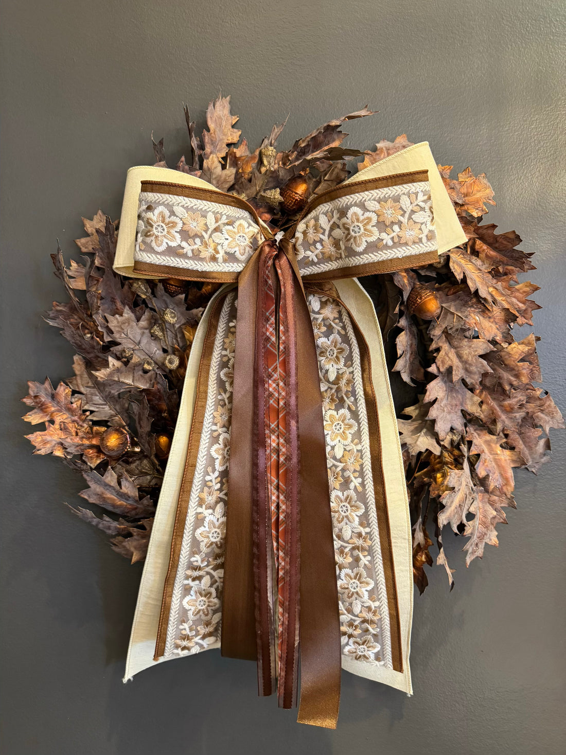 Stone Steps Autumn Wreath Ribbon