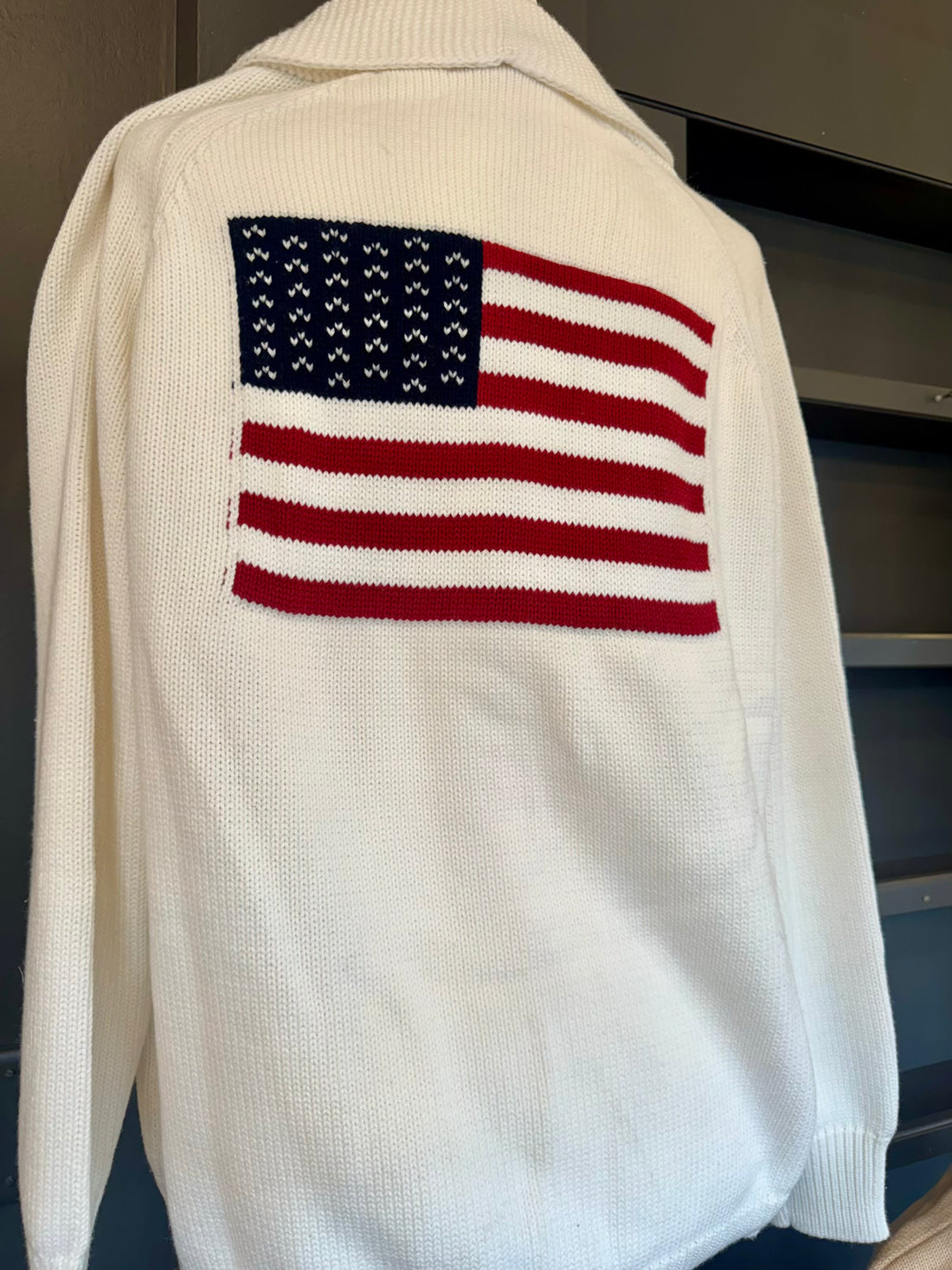 Americana Woman's Cardigan- White