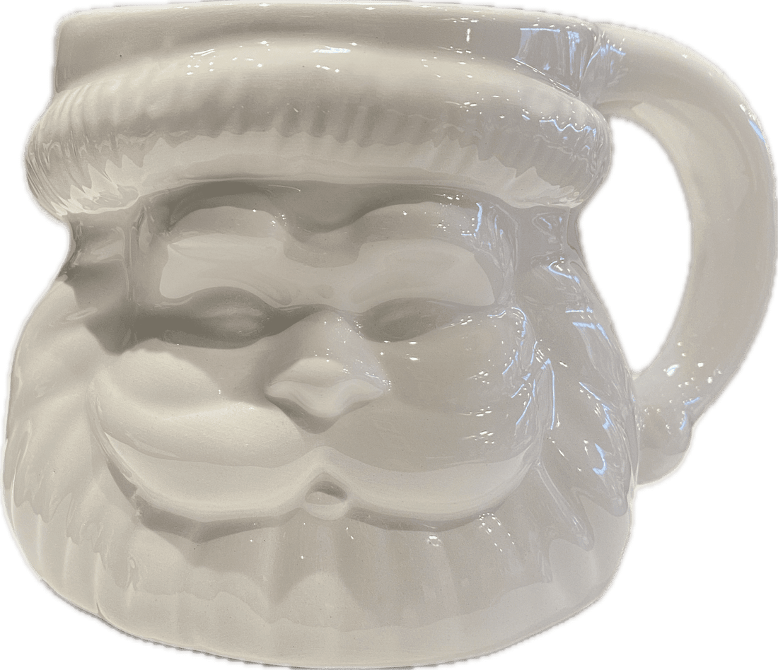 White Santa Mug