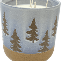 Brown and Blue Tree Candle - Lodge